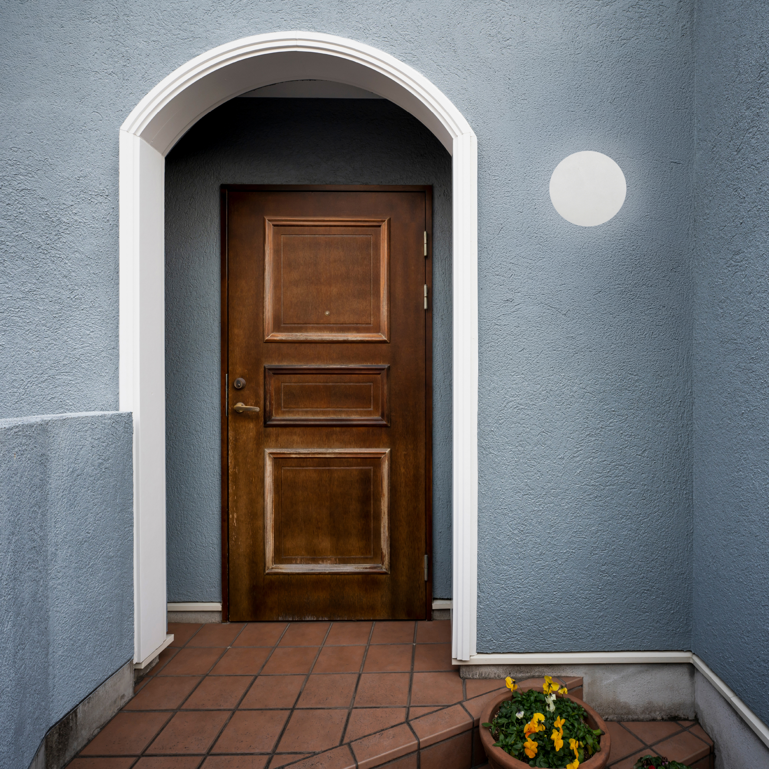 Aplique Exterior Blanco MOON LED 12W Blanco Neutro 15cm 450lm 85-265V