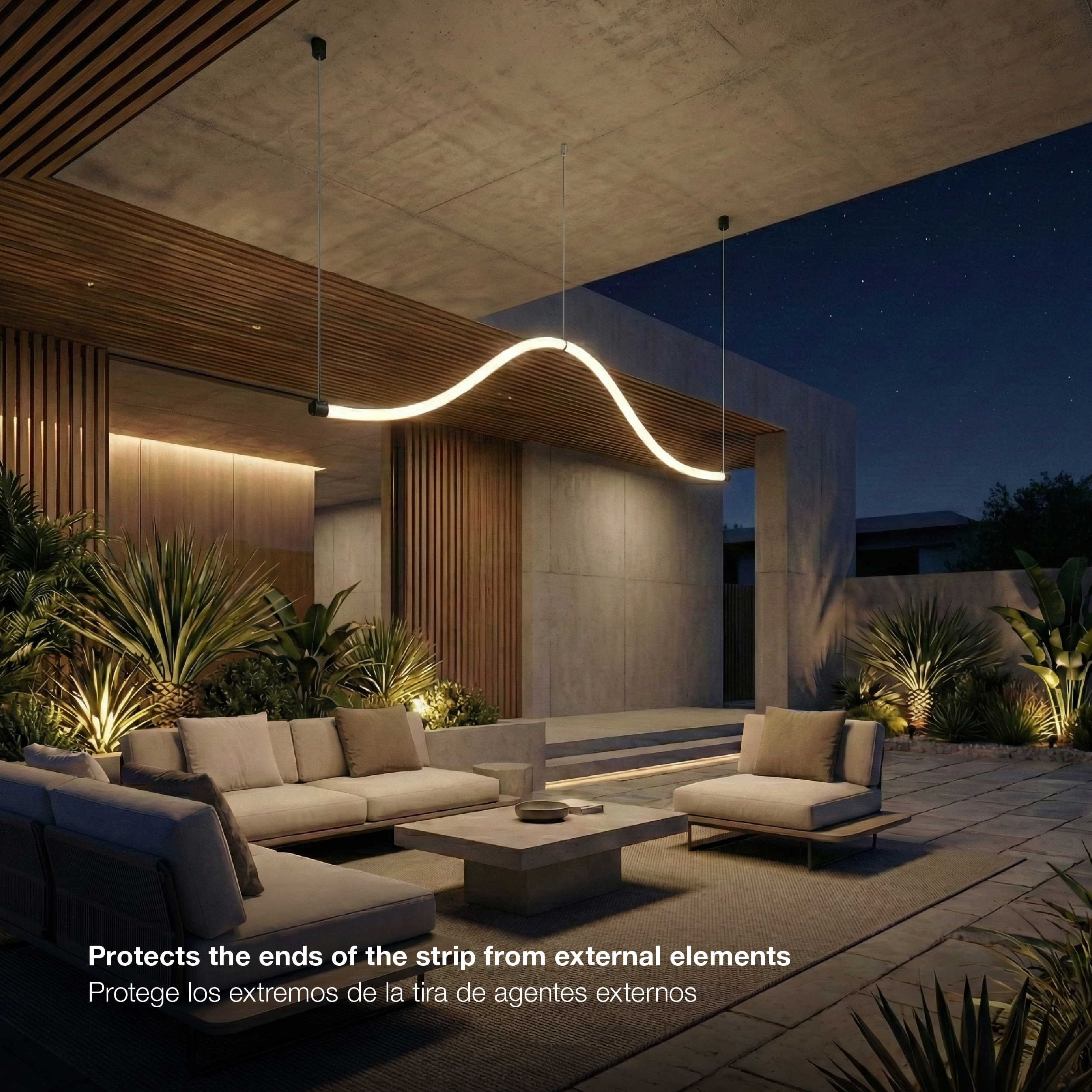 Kit de 2 tapas de Aluminio Negro + Cable de acero 1,5m para tex-11/12 