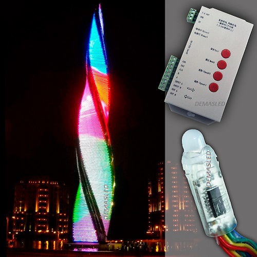 Controlador Pixel T-1000S con memoria SD, 2048 pixeles