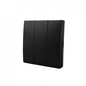 Tecla inalámbrica  RF, 3 Efectos Smart House, Negro