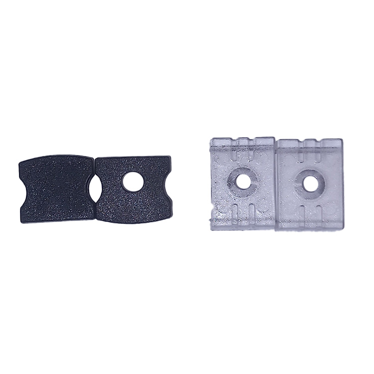 Kit de 2 tapas y 2 clips para perfil de aluminio, PER-12-2M