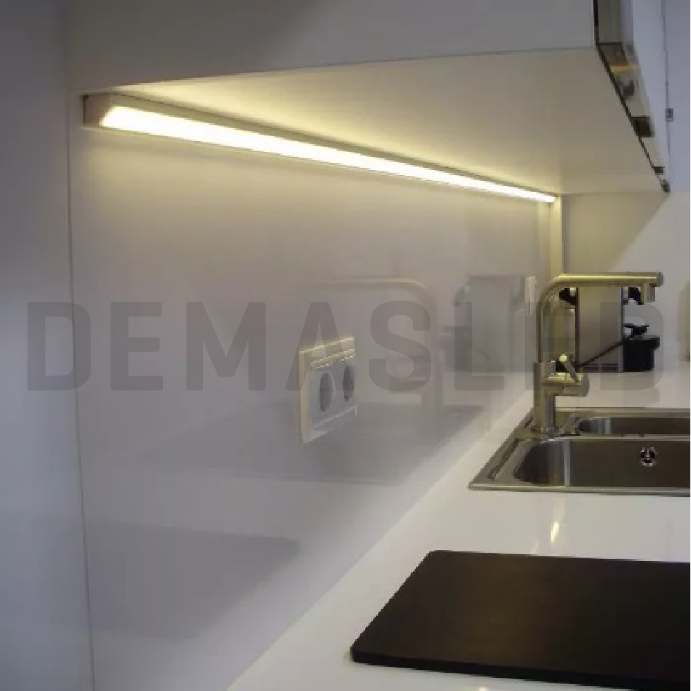 Perfil de Aluminio Esquinero 16x16mm Anodizado, Cover Opal Blanco Recto 90° x2m