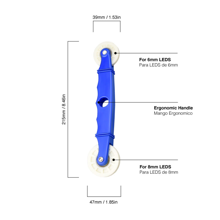 Rodillo de Canal para Instalar Tiras LED en Perfiles