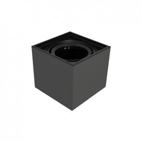 Luminaria BOX de Aplicar Negro de 16x16x14cm, para Lámpara AR111