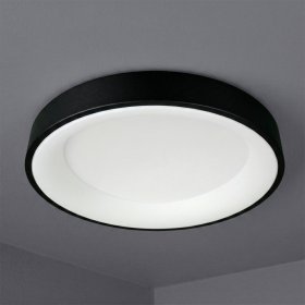 Panel LED Smart Redondo Negro Ø60x9cm 60W 270mA CCT, de Aplicar