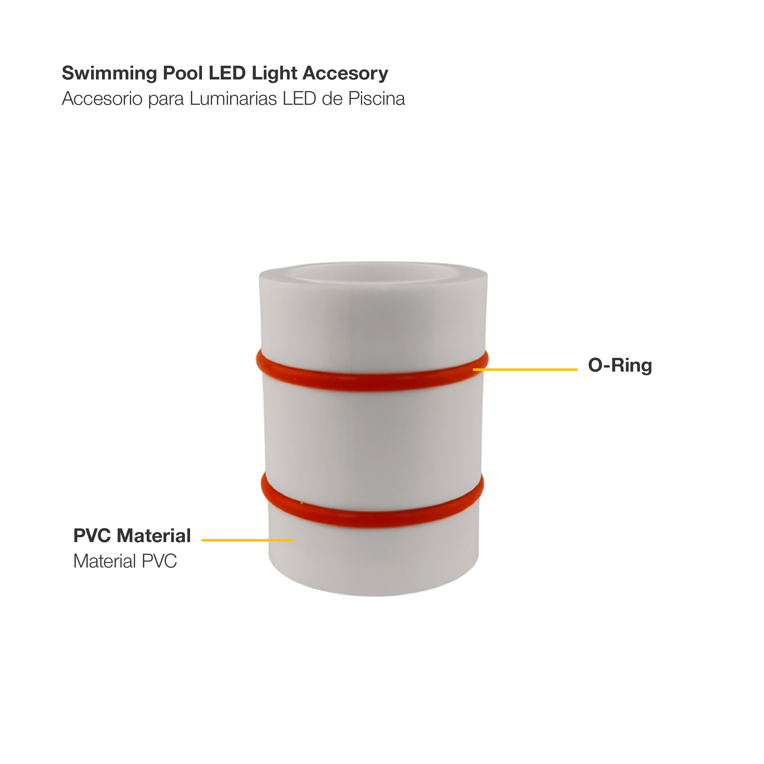 Accesorio para Luminarias de Piscina 14.4x19mm