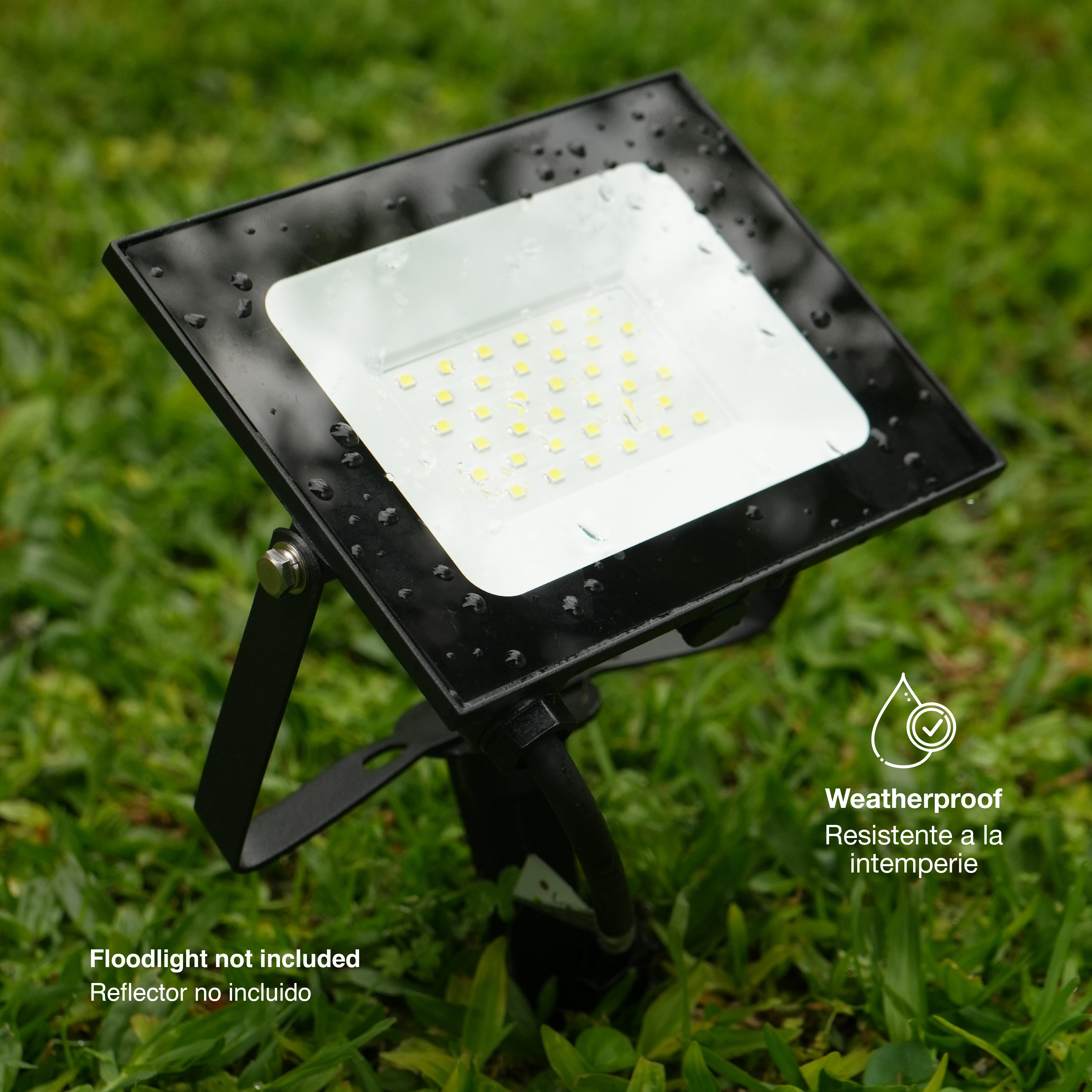 Estaca de Aluminio para Reflectores LED de jardín 10-100W x2