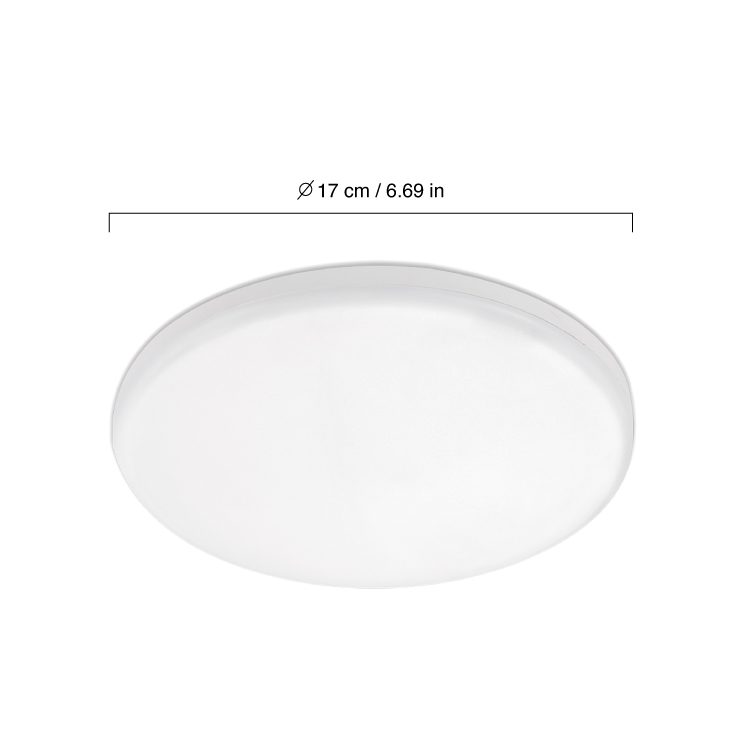 Panel LED redondo AJUSTABLE de 17cm 18W 1620lm Cálido De Embutir