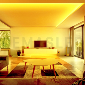 Tira LED SMD2835, 12V 12W/m Amarillo 585nm, 180lm/m 60 LED/m, 5m