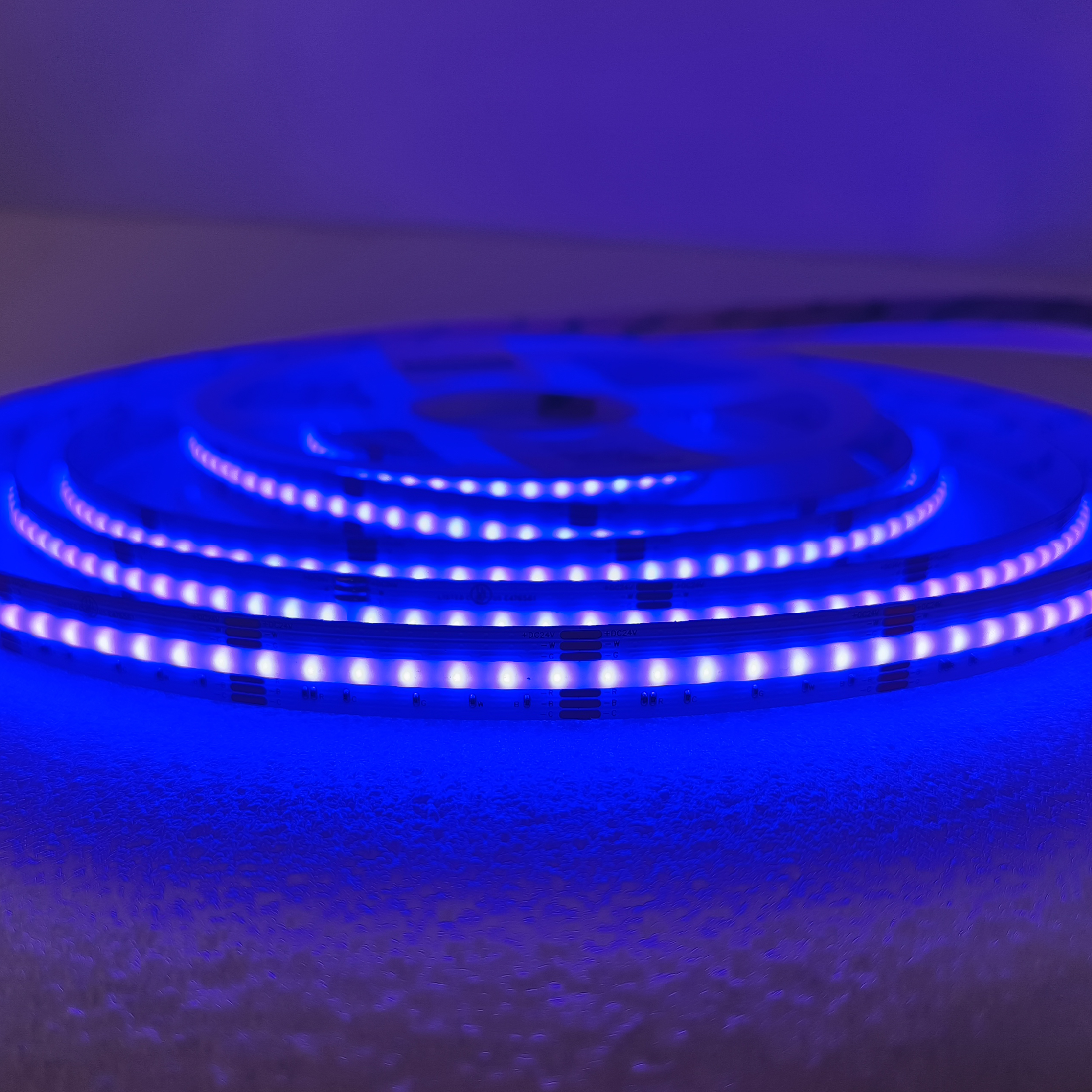 Tira LED COB 24V 16W/m RGB+CCT 860lm/w 840LEDs/m, 12mm PCB x5m