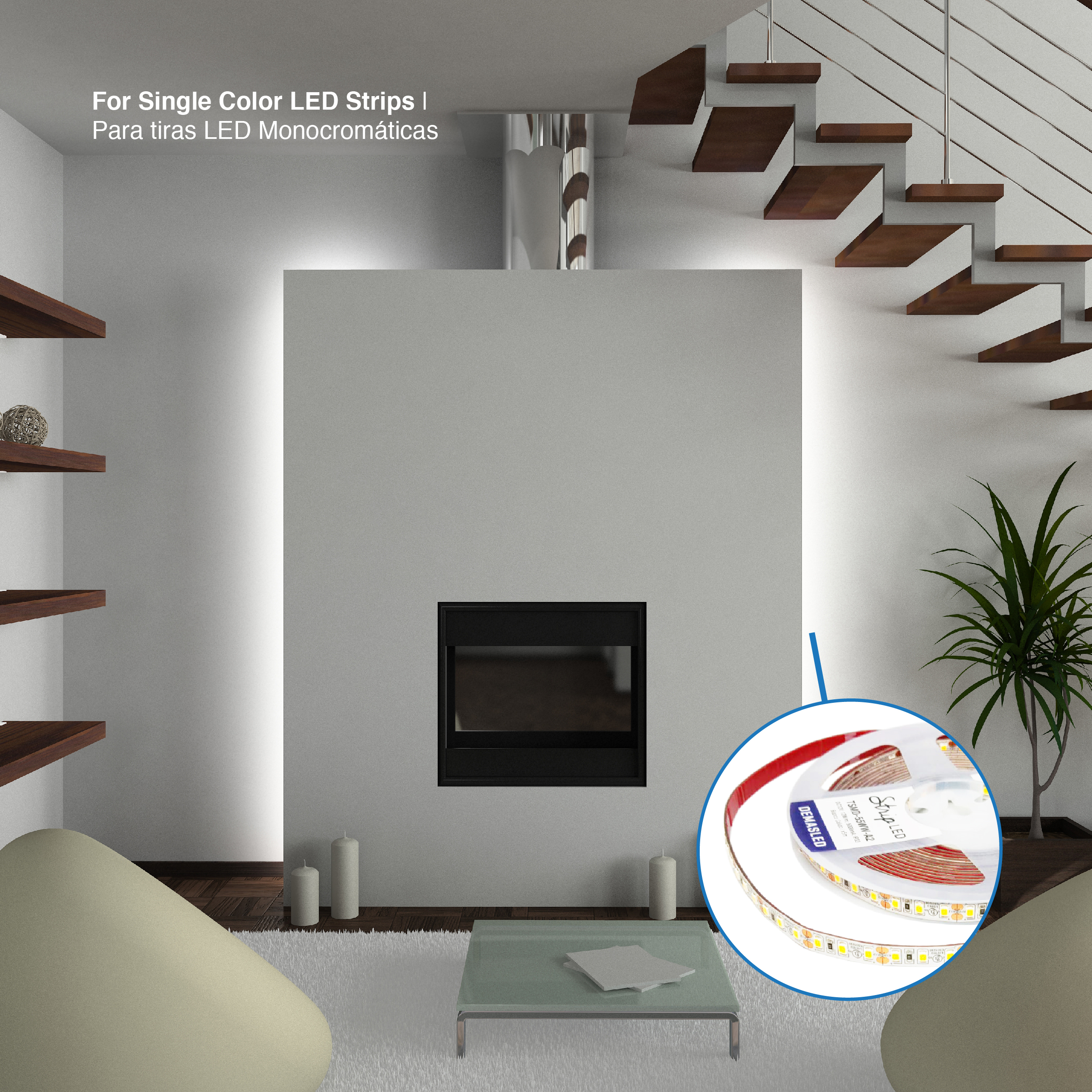 Controlador LED 5 en 1 12A máx. 12-24V 2,4GHz RF