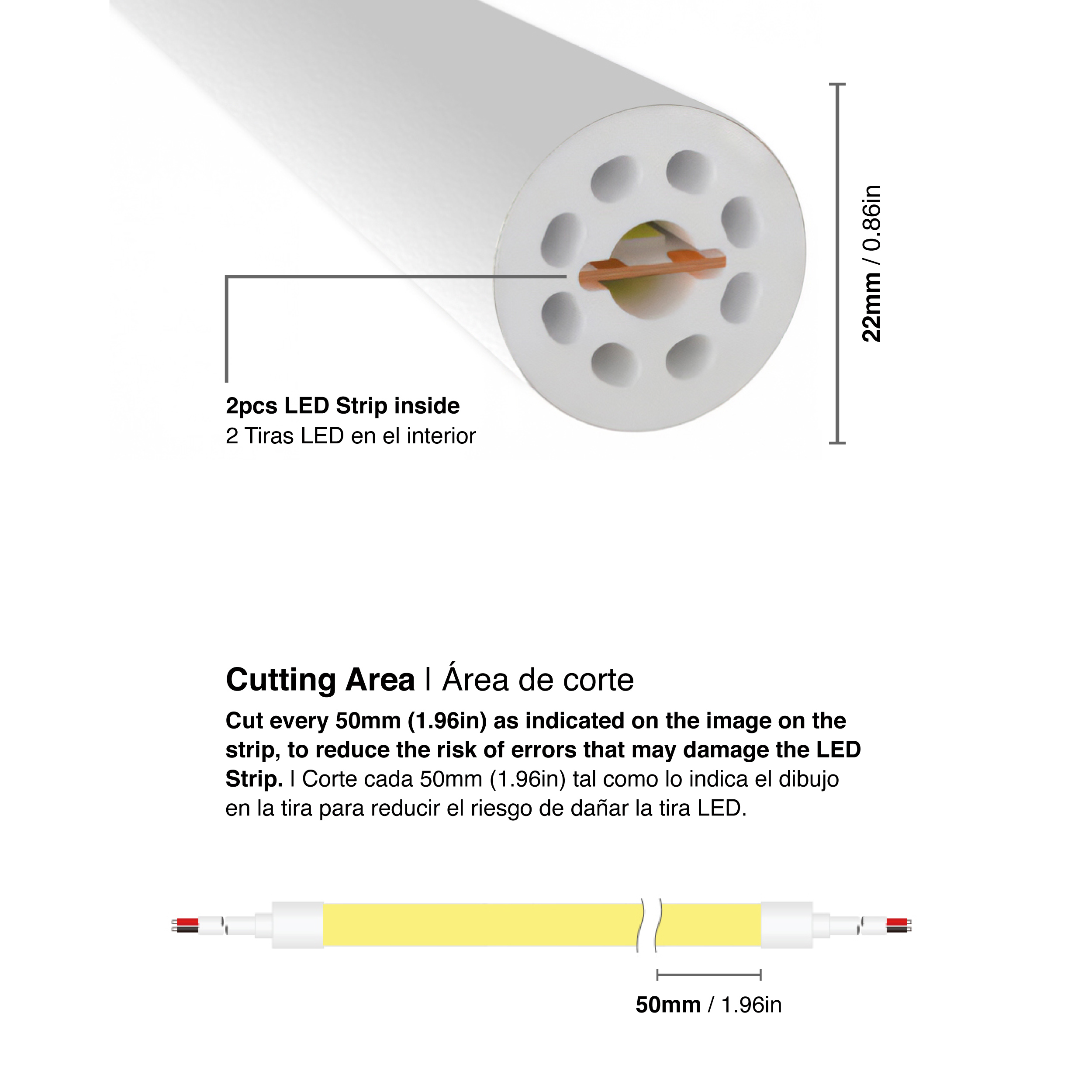 Tira LED SMD2835 con recubierta de Silicona, 24V 24W/m, Blanco Cálido 3000K 240LEDs/m, 5m