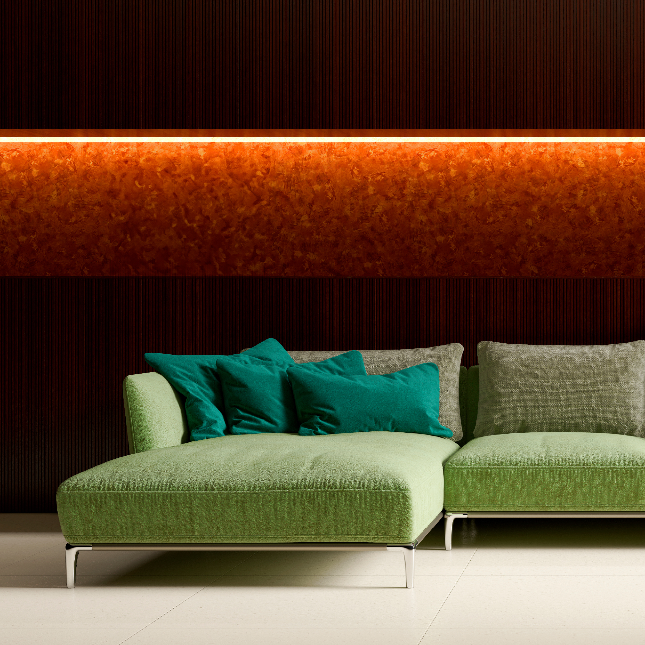 Tira LED COB 24V 14W/m, RGB 500lm/m 576LEDs/m, 10mm PBC, 5m