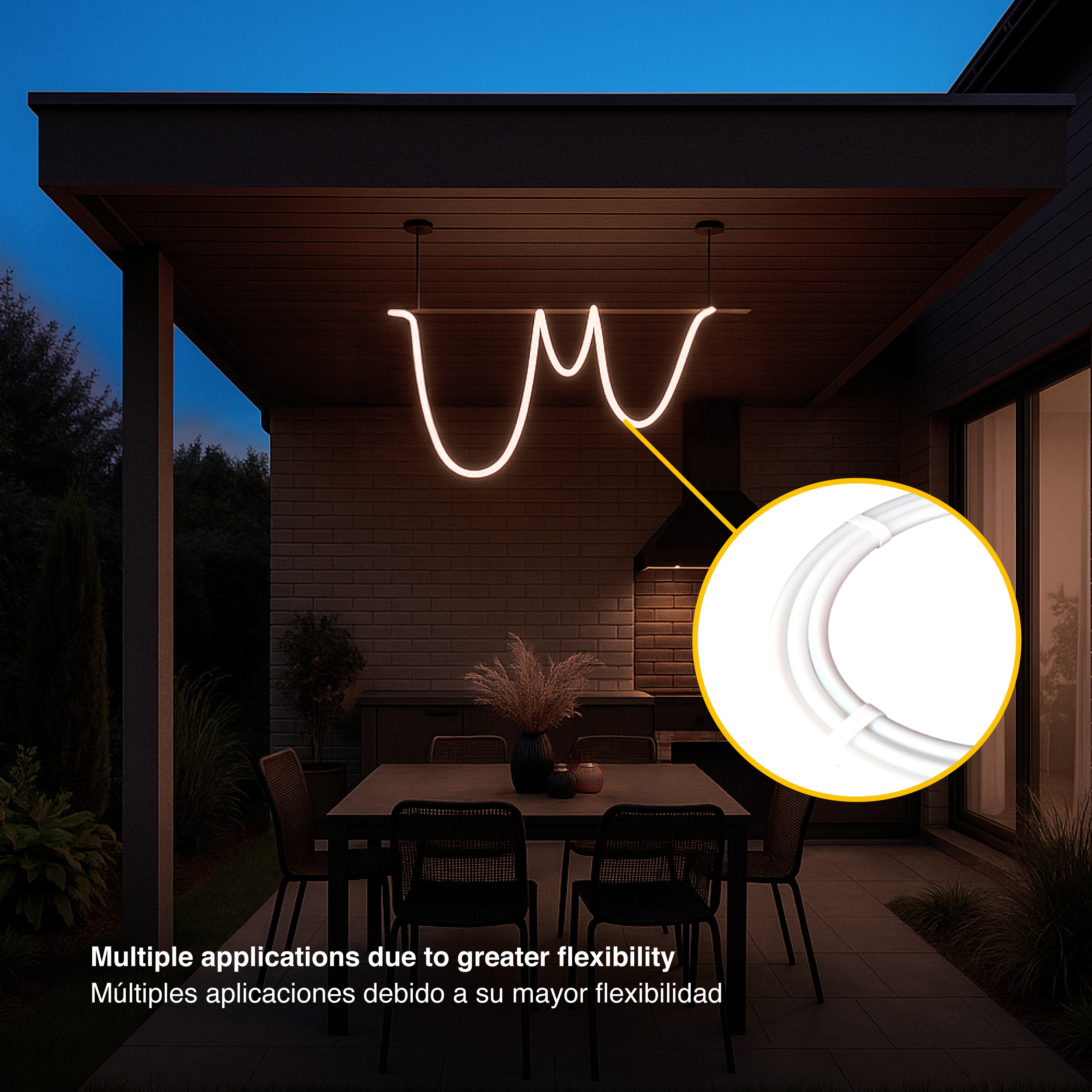 Tira LED SMD2835 con recubierta de Silicona, 24V 24W/m, Blanco Cálido 3000K 240LEDs/m, 5m