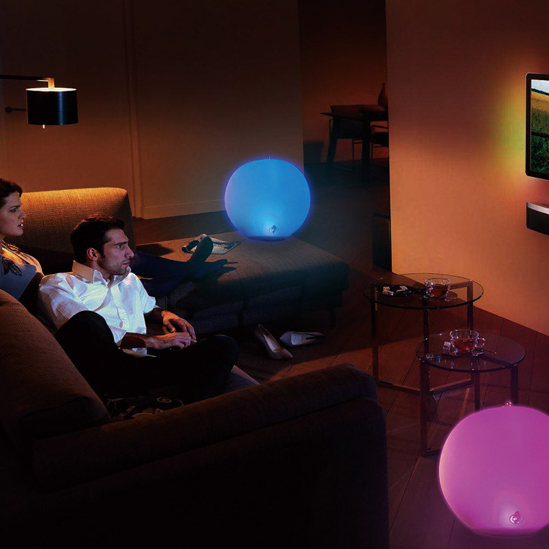 Globo Solar LED, Inflable con Control, RGB y Blanco 38lm, IP68