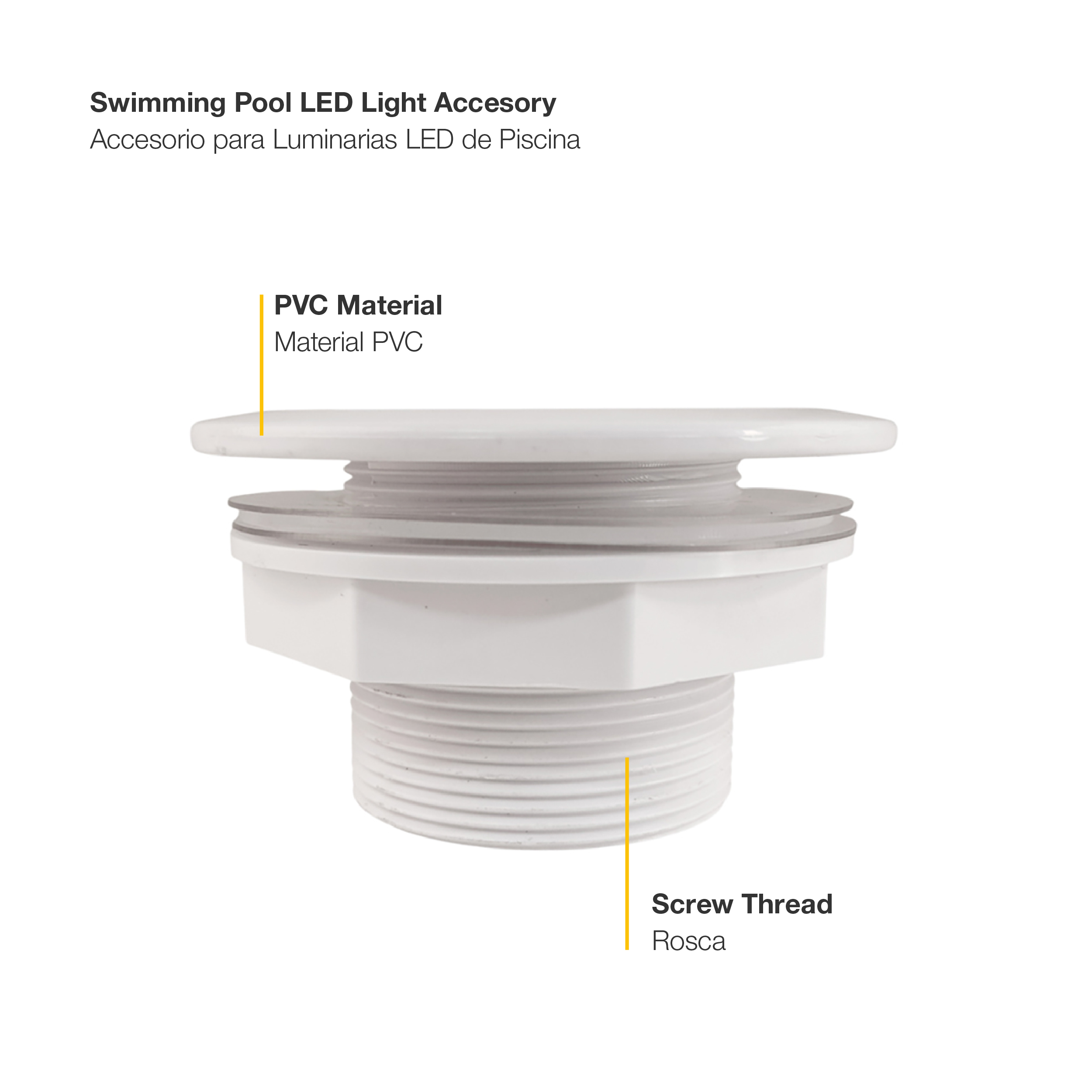 Accesorio para Luminarias de Piscina 28.8x28.2mm