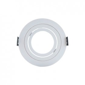 Spot Plástico Móvil Blanco 9.2cm Corte 7.5cm para Lámparas GU10