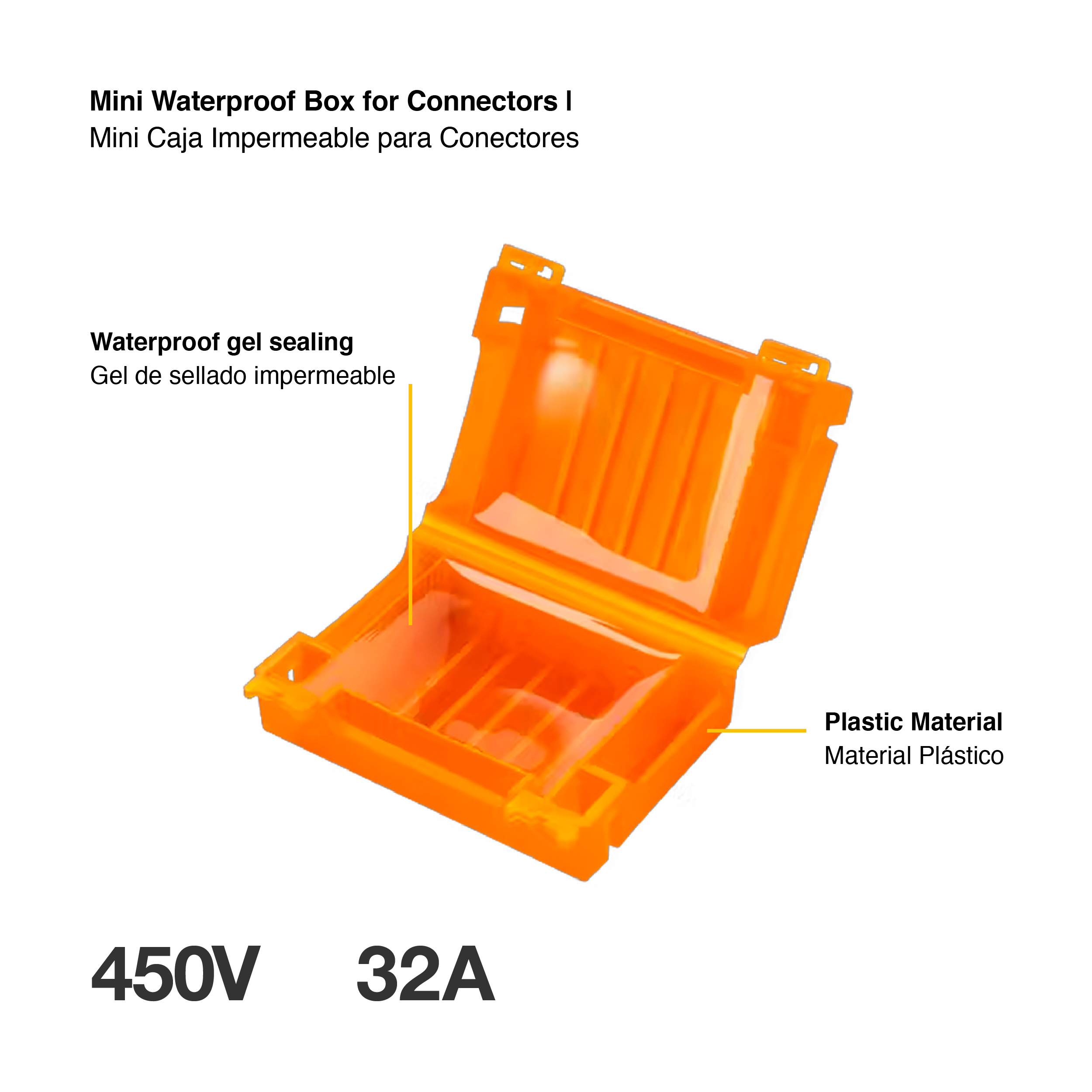 Mini Caja Impermeable para Conectores 55x37mm