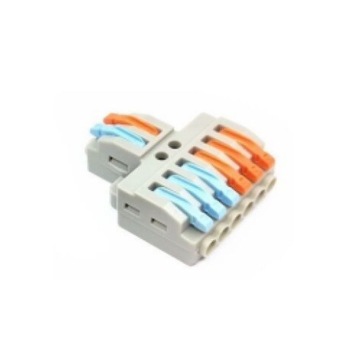 Bornera Fast Clip, 2 Entradas, 6 Salidas