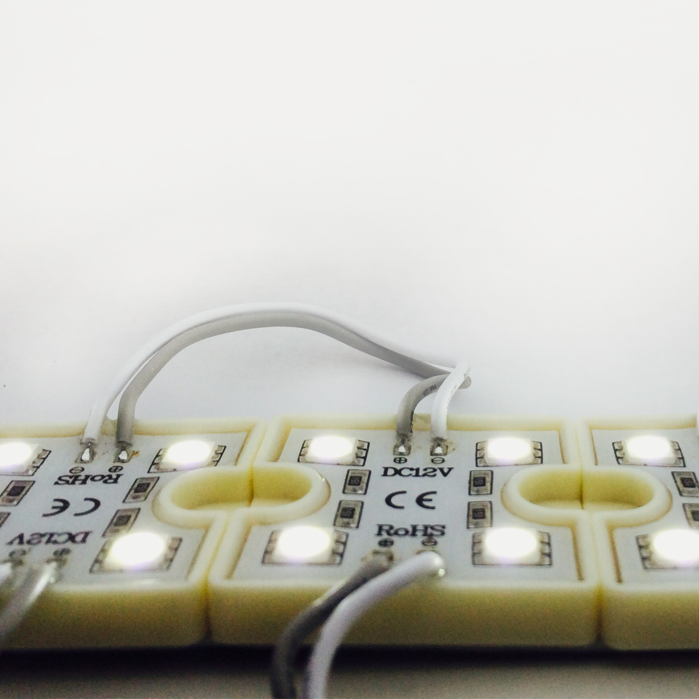 Módulo LED SMD 5060 4 LEDs Blanco Frío 12V 1.44W IP65