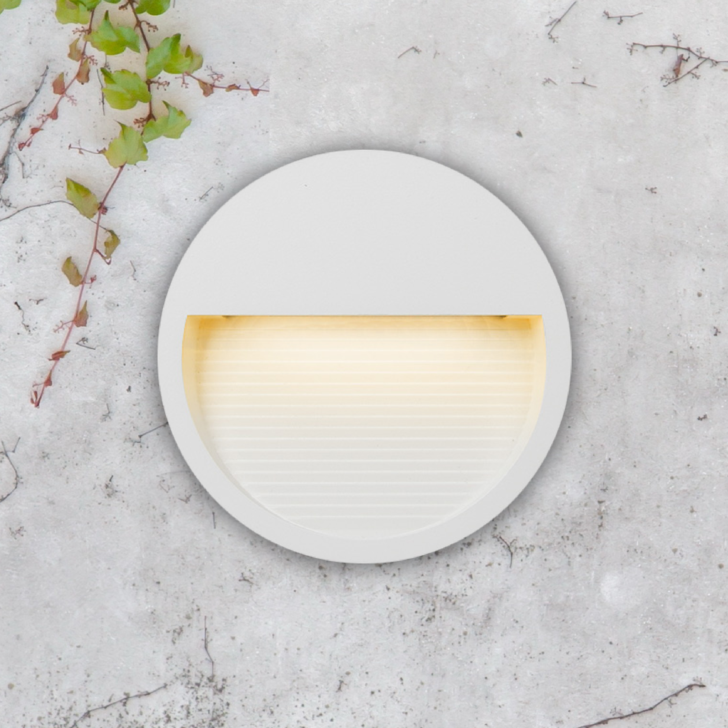 Aplique Exterior Blanco WALL ROUND LED 6W Blanco Neutro 12cm 220-240V