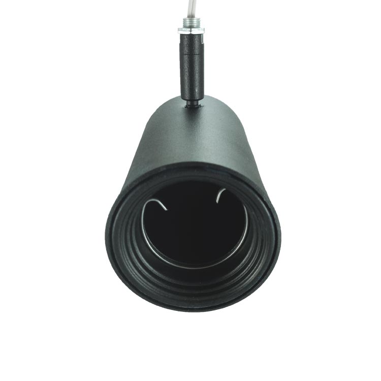 Cabezal Móvil Negro para Lámpara LED GU10 7x13cm