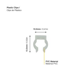 Clip de Plástico para tex-11/12