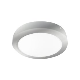 Plafón LED redondo níquel de 22cm, 18W 1230lm blanco Frío, aplicar