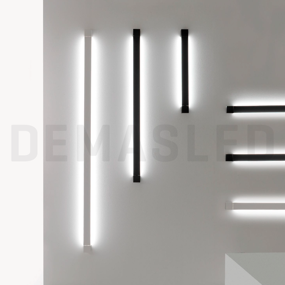 Perfil de Aluminio Anodizado Bidireccional, Difusor Opal Blanco, 42mm, 1m