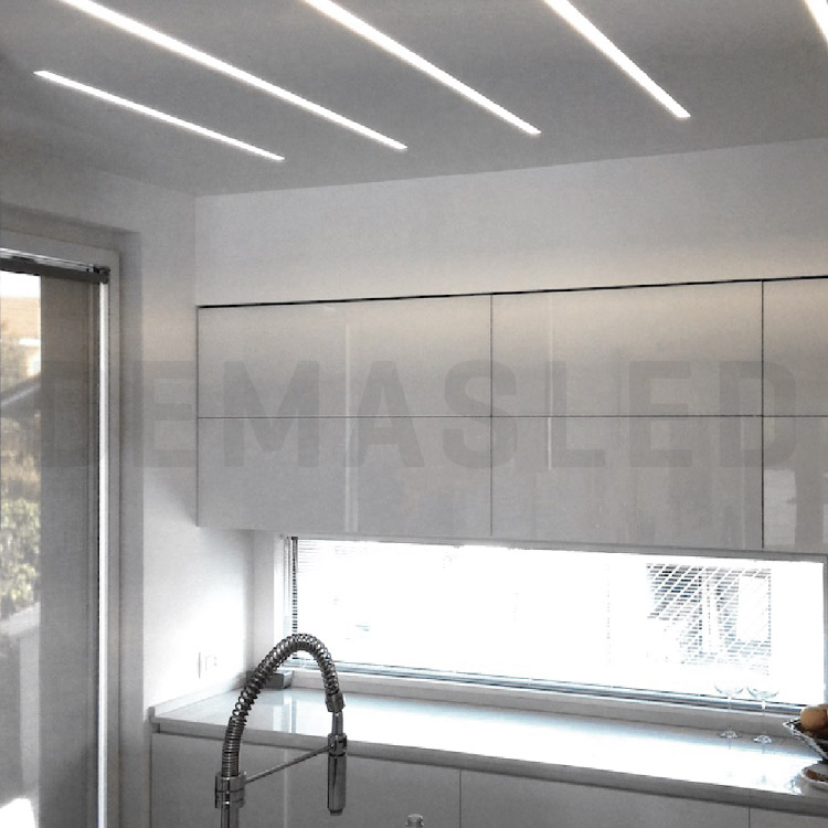 Perfil de Aluminio Tipo U, Anodizado, Difusor Opal Blanco, 17x14,5mm, 2m