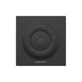Control Remoto Dimmer Giratorio con Base Magnética 3V 2.4GHz, negro