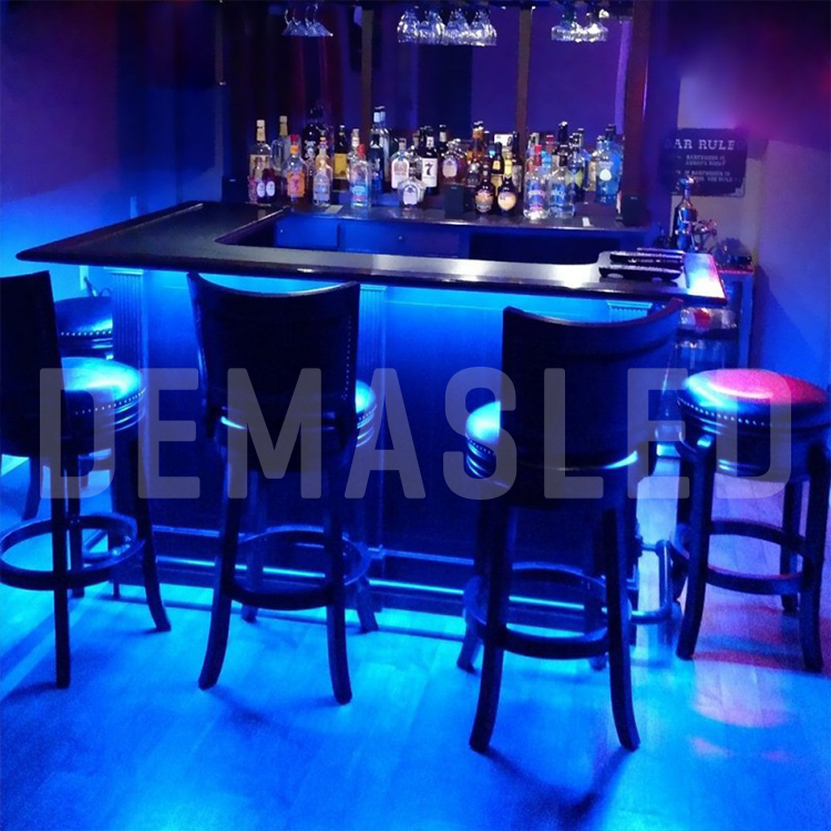 Tira LED SMD2835, 12V 12W/m, Azul 480nm, 900 lm/m, 60 LED/m, 5m