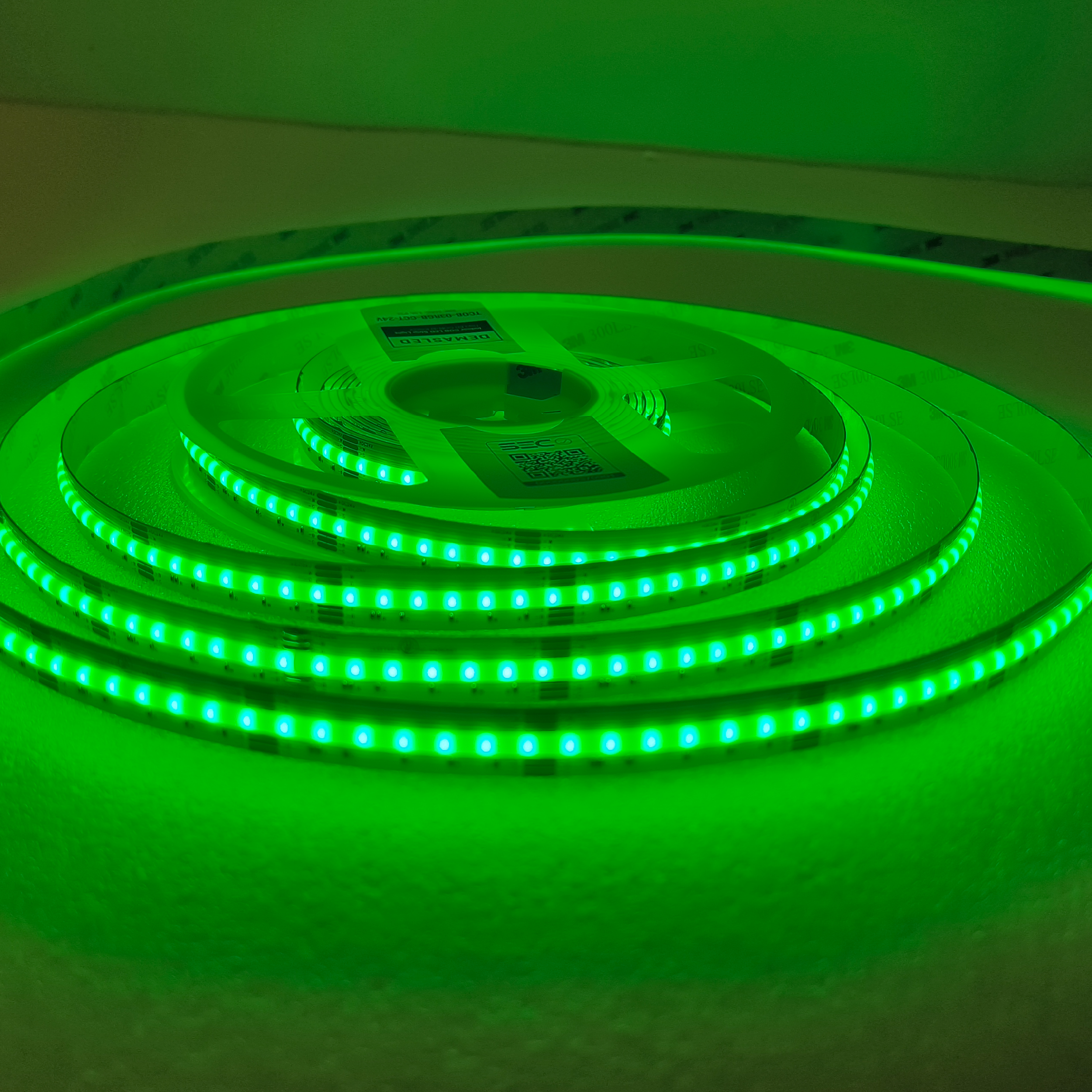 Tira LED COB 24V 16W/m RGB+CCT 860lm/w 840LEDs/m, 12mm PCB x5m