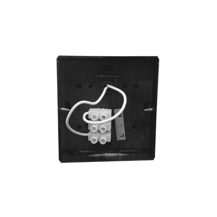 Aplique MÓNACO Exterior Negro Unidireccional para Dicroica GU10 95x95x102mm