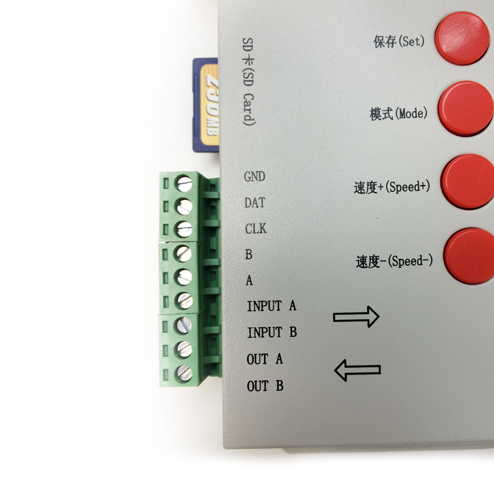 Controlador Pixel T-1000S con memoria SD, 2048 pixeles