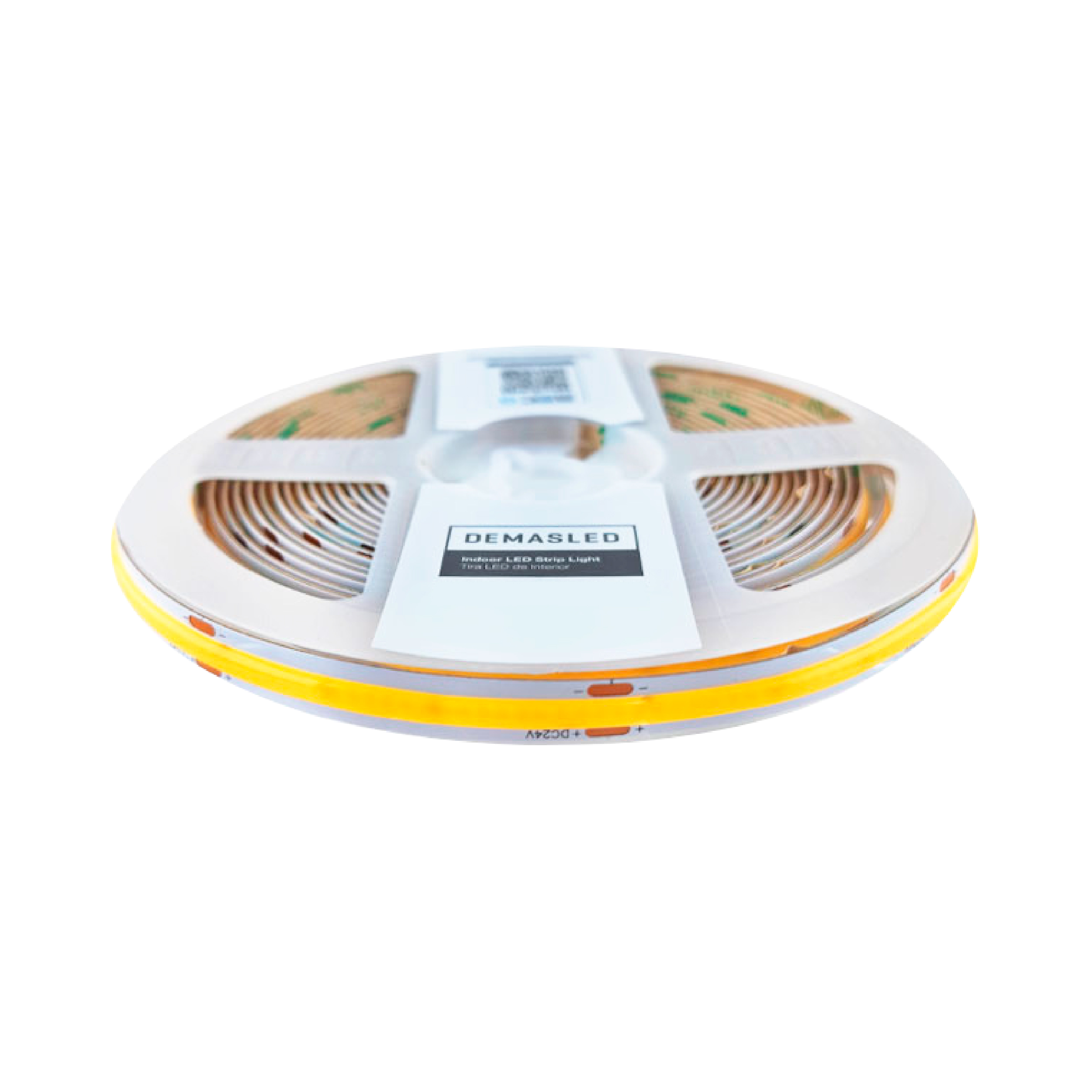 Tira LED COB 24V 11W/m, Blanco Extra Cálido 2300K 850lm/m 480LEDs/m, 8mm, 5m