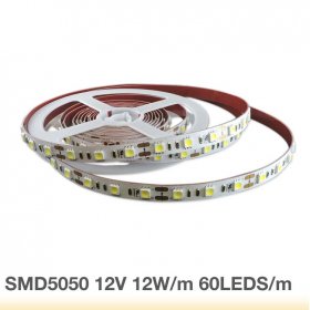 Tira LED SMD5050 12V 12W/m, Blanco Neutro 960lm/m, 60 LED/m, 5m