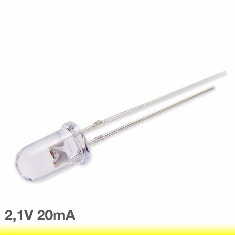 LED intermitente amarillo