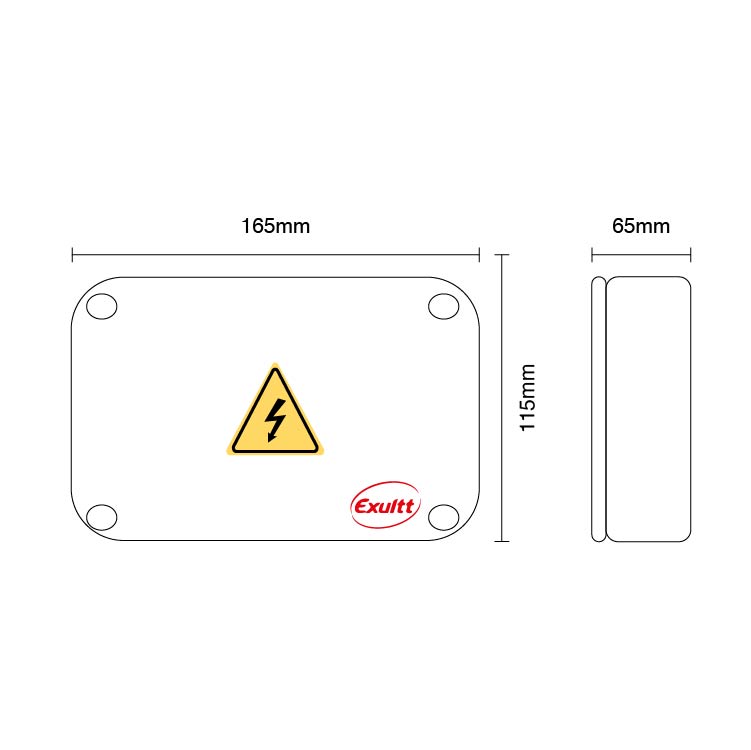 Caja de Paso Estanca 165x115x65mm