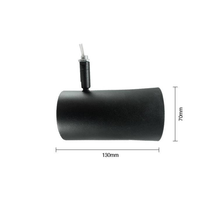 Cabezal Móvil Negro para Lámpara LED GU10 7x13cm