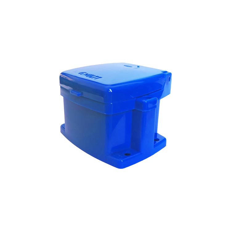Tomacorriente de Aplicar para Exterior 80x55mm 10A, Azul