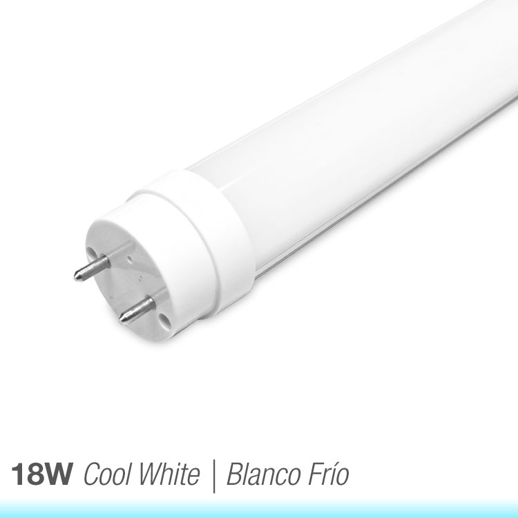 Tubo LED T8 120cm 18W Blanco Frío 6500°K 1600lm 220V VIDRIO