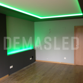 Tira LED SMD2835, 12V 12W/m, Verde 570nm 900 lm/m, 60 LEDs/m, 5m