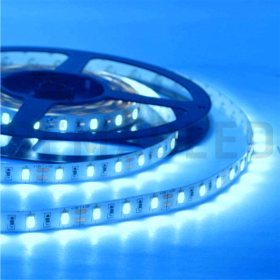 Tira LED SMD2835, IP68, 12V 12W/m, Azul 360lm/m, 60 LED/m, 5m
