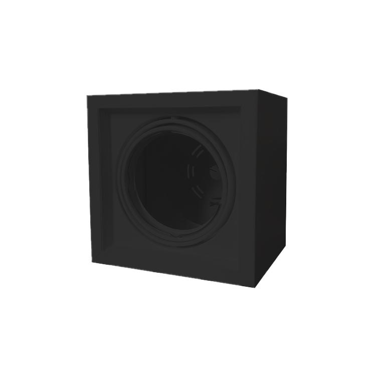 Luminaria BOX de Aplicar Negro para 1 Lámpara AR111