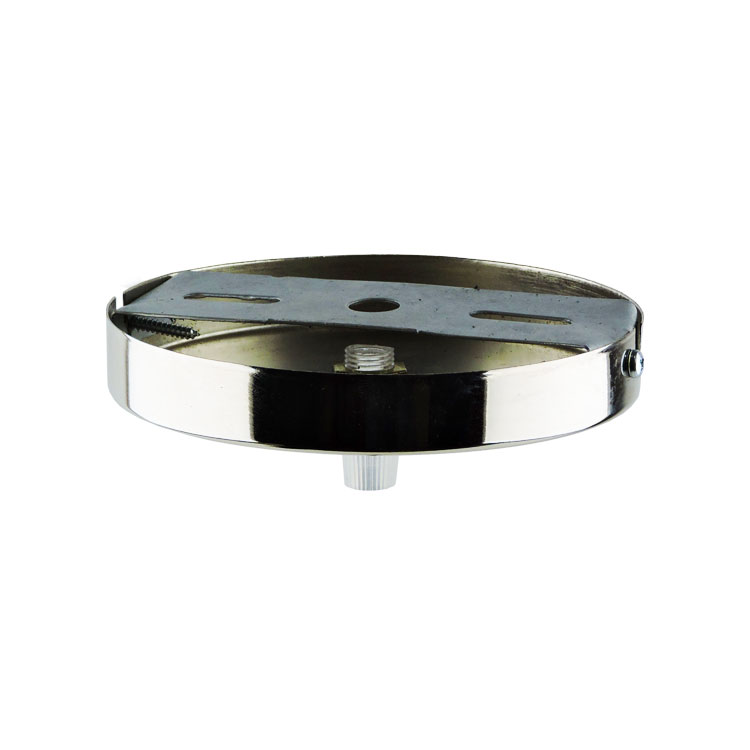 Base Aplique para Lámpara Colgante Cromado Ø10.5cm (Incluye tuerca prensacable)