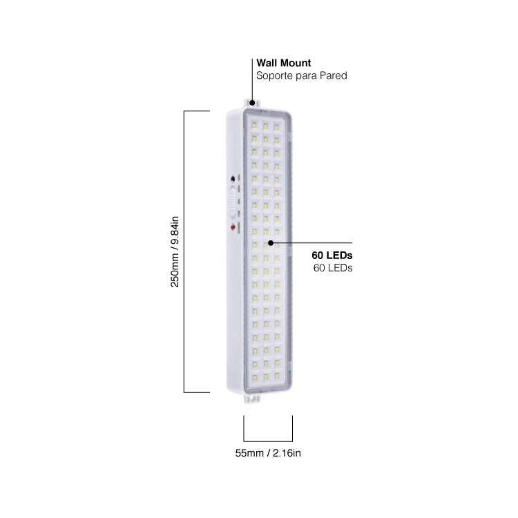 Luz de Emergencia 60 LEDs