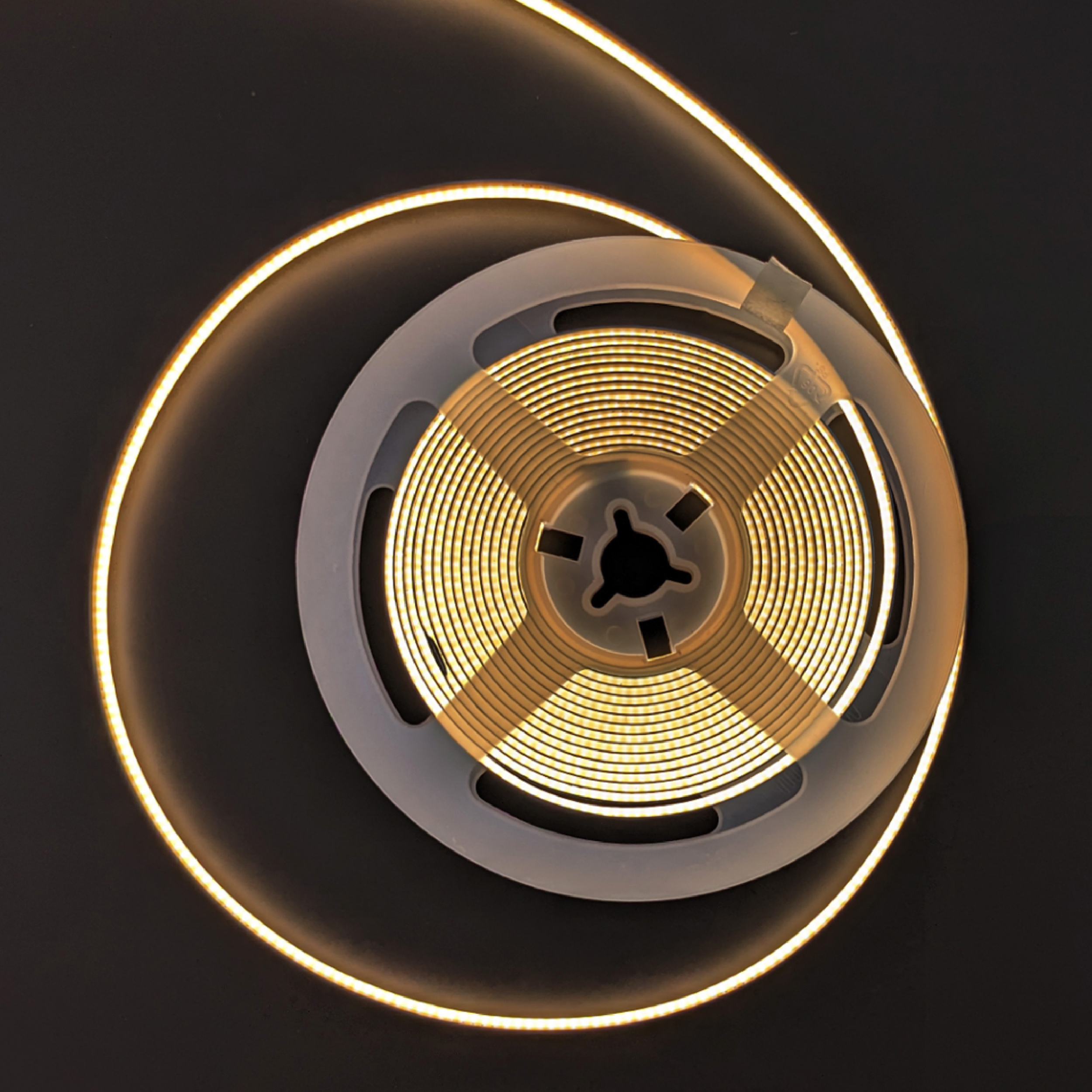 Tira LED COB 12V 11W/m, Blanco Cálido 1000lm/m 480LEDs/m, 8mm, 5m