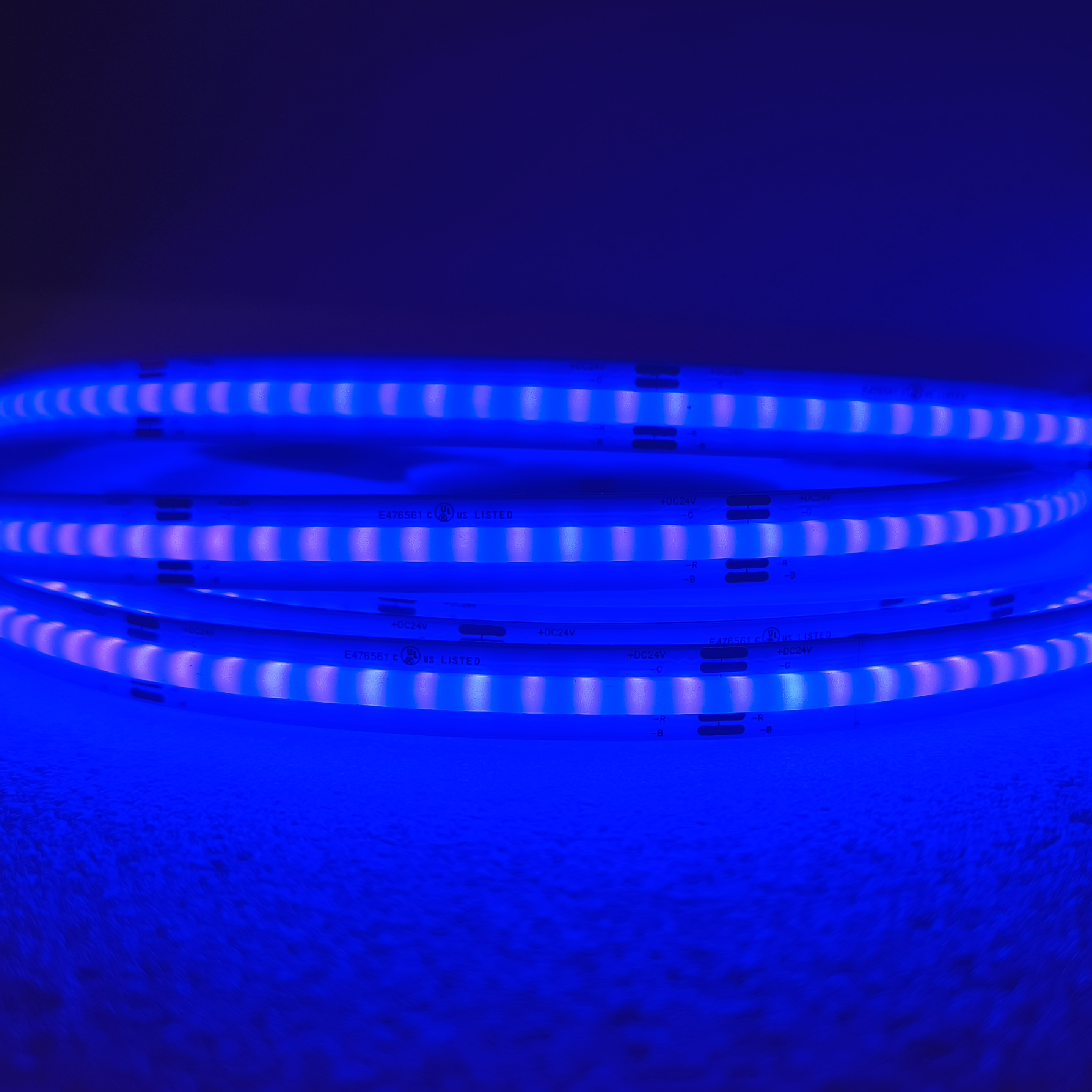 Tira LED COB 24V 14W/m, RGB 500lm/m, 10mm PBC, 5m