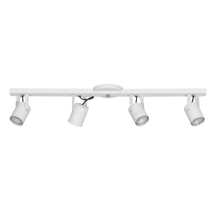 Cabezales Móviles Blanco para Aplicar 70x12,5cm para 4 Lámparas GU10